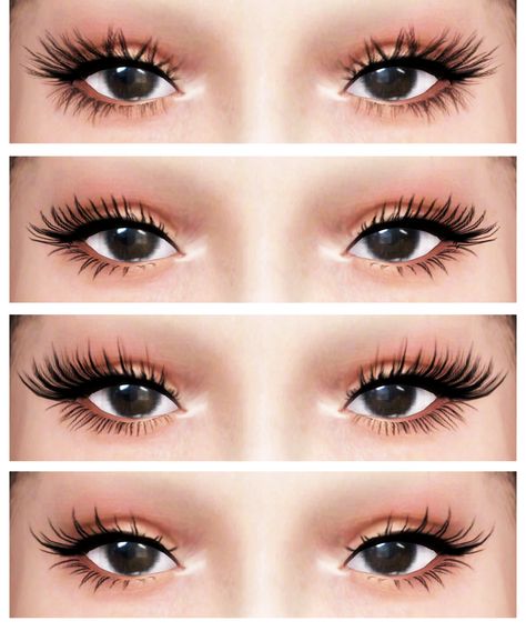 Black Sims 4 Cc Eyelashes, Eye Lashes Sims 4 Cc, Ts4 Cc Hair Girl, Ts4 Cc Lashes, Sims4 Cc Lashes, The Sims 4 Cc Lashes, Lashes Sims 4 Cc, Sims Face, Sims Makeup