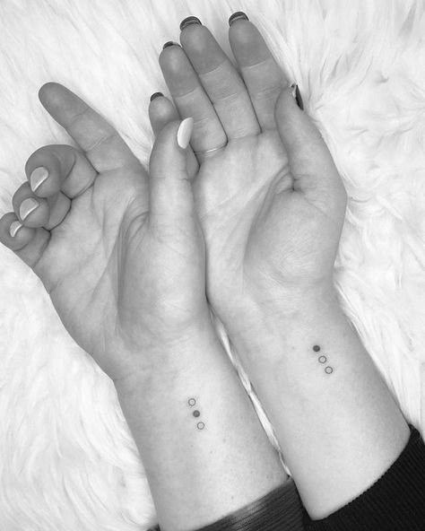 Growth Minimalist Tattoo, Simple Matching Sister Tattoos, Tattoo Ideas For Twin Sisters, Small Matching Tattoos Sisters, Matching Sisters Tattoo, Matching Tattoo Sisters, Tattoo 3 Sisters, Tattoos Matching Sister, Minimalist Sister Tattoo