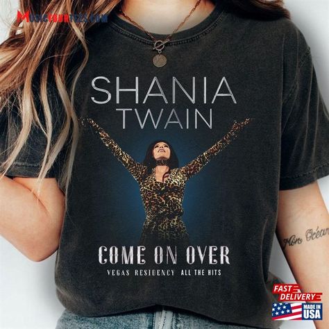 Shania Twain Concert 2024 Shirt Tshirt Retro T-Shirt Gift Hoodie Classic Check more at https://musictourtees.com/product/shania-twain-concert-2024-shirt-tshirt-retro-t-shirt-gift-hoodie-classic/ Shania Twain Concert, Iconic Album Covers, Shirt Designs For Men, Shania Twain, Retro T Shirt, T Shirt Printing, Retro Tshirt, Quality T Shirts, T Shirt Design