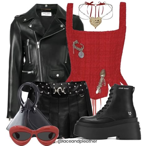 Mcr Concert Outfit, 90s Grunge Outfits, Egirl Outfits, Alt Outfits, Streetwear Fashion Women, Tomboy Fashion, Dope Outfits, Hot Outfits, Edgy Outfits