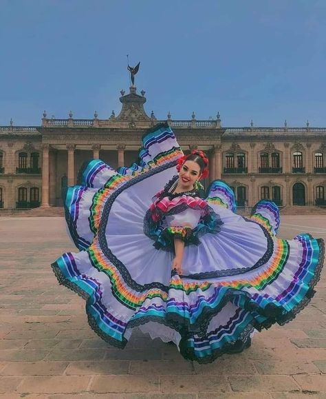 Jalisco Dresses, Charro Days, Mexican Dresses Traditional, Mexican Fancy Dress, Jalisco Dress, Folklorico Dresses, Folkloric Dress, Mexican Folklore, Traditional Mexican Dress