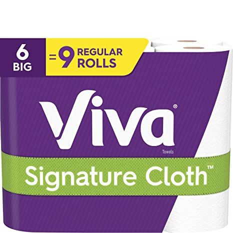 Viva VIVA Signature Cloth Paper Towels, White, Big Roll, 6 Rolls, 6 ct Viva Paper Towels, Food Storage Recipes, Storage Hacks Diy, Cloth Paper Towels, My Own Place, Kitchen Paper Towel, Kitchen Paper, Cleaning Tasks, Own Place