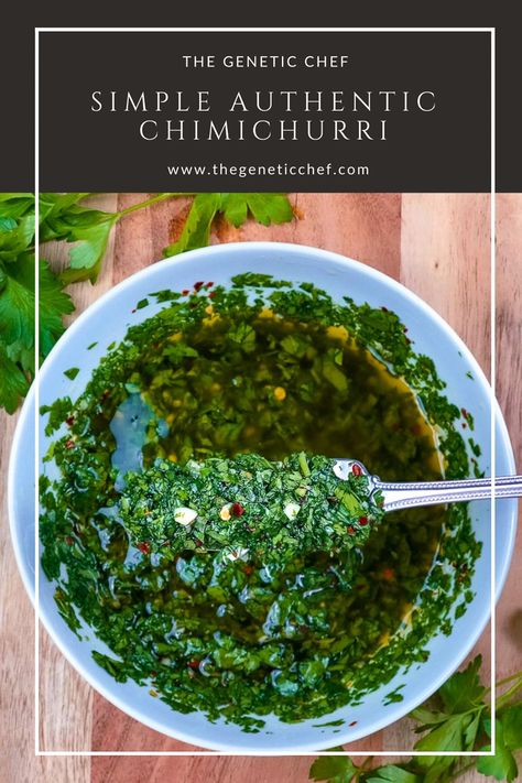 Healthy Chimichurri Sauce, Chimichurri Pasta, Chimichurri Steak, Pan Seared Pork Chops, Vegetables Pasta, Pesto Spinach, Work Recipes, Pork Adobo, Seared Pork Chops