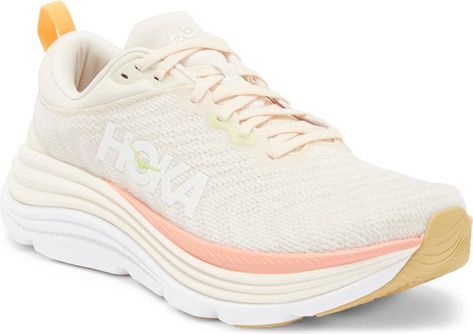 HOKA Gaviota 5 Running Shoe (Women) | Nordstrom Preppy Running Shoes, Cute Hoka Shoes, Hoka Shoes Outfit, Hokas Outfit, Hoka Shoes Woman, Cute Tennis Shoes, Preppy Sneakers, Cute Running Shoes, Womens Workout Shoes