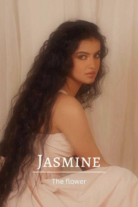 Jasmine Name Meaning, Jasmine Name Aesthetic, Jasmine Meaning, Mystic Names, Jasmine Name, Fb Bio, Edgy Names, Romantic Girl Names, Flower Character