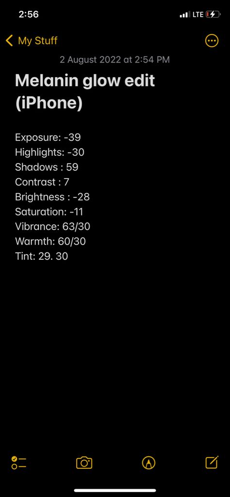 Glow Filter Camera Roll, Perfect Picture Edit Iphone, Iphone Edits For Black Women, Edit For Pictures, How To Edit Photos On Iphone For Dark Skin, Iphone Editing Pictures Dark Aesthetic, Better Quality Photos Edit, Camera Settings Cheat Sheet Iphone, Photo Editing Black Women