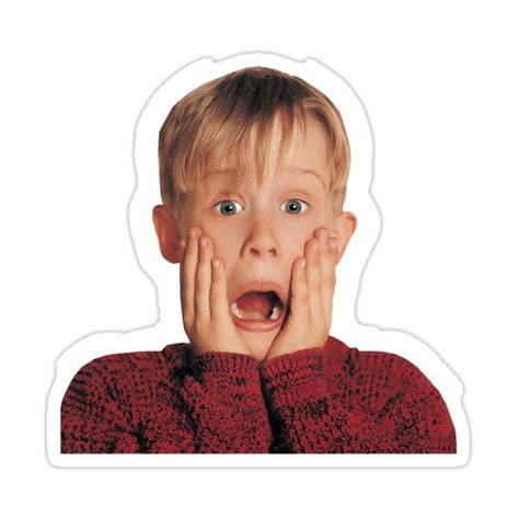 Kevin Home Alone, Home Alone Movie, Kevin Mccallister, Shocked Face, Filthy Animal, Face Stickers, Buy Home, Home Alone, Animal Stickers