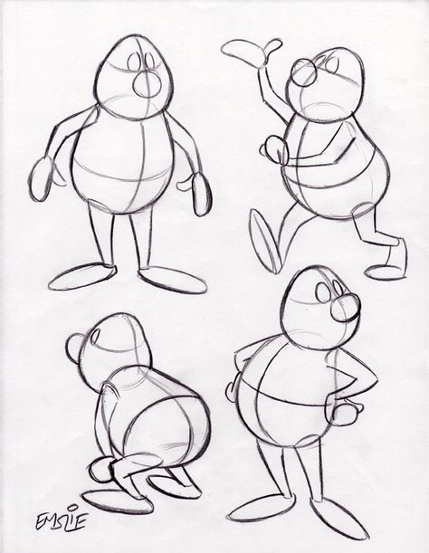 The Cartoon Cave: Cartoon Construction 101 Cartoon Construction, Character Construction, Cartoon Inspiration, Cartoon Body, Drawing Cartoon Faces, Cartoon Style Drawing, Animation Sketches, Drawing Cartoon Characters, Character Design Sketches