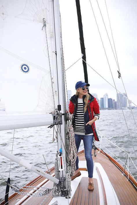 Sail Away With Me Relaxed European Style, Sailing Wardrobe, Sailing Apparel, Olympics Fashion, Sailing Clothes, Nantucket Fashion, Leisure Aesthetic, Ball Cap Outfit, Clothing Preppy