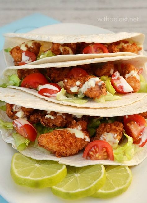 Spiced Chicken, Chicken Nugget, Soft Tacos, Lime Dressing, South Of The Border, Chicken Spices, Chicken Nuggets, Pinterest Recipes, Om Nom