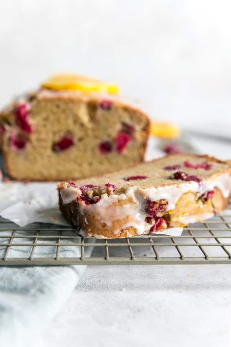 Almond Flour Cranberry Orange Bread • Fit Mitten Kitchen Almond Flour Cranberry Bread, Almond Flour Cranberry Orange Bread, Almond Flour Bread Recipes, Fresh Cranberry Recipes, Orange Bread Recipe, Oat Flour Recipes, Almond Flour Bread, Cranberry Dessert, Cranberry Scones