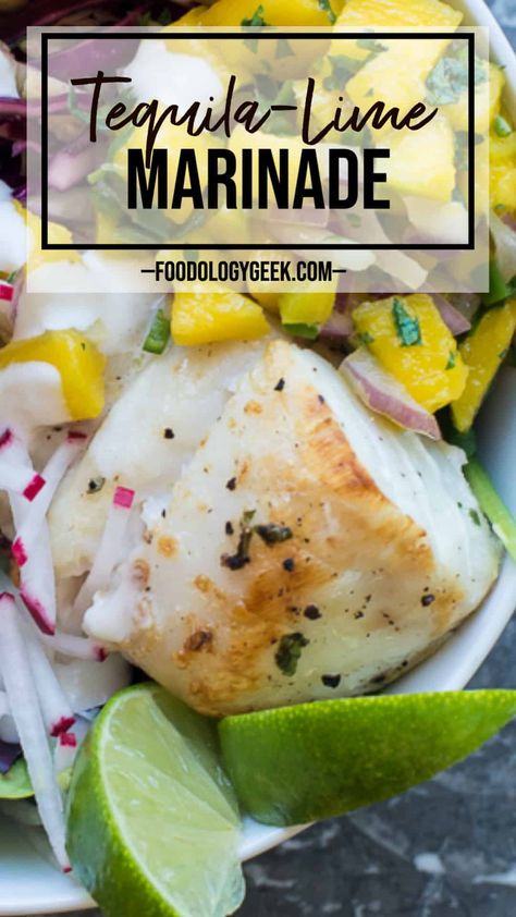 Grilled Fish Marinade, Fish Taco Marinade, Tequila Lime Marinade, Marlin Recipes, Taco Marinade, Fresh Mango Salsa Recipe, Mexican Cuisine Recipes, Lime Marinade For Chicken, Lime Marinade