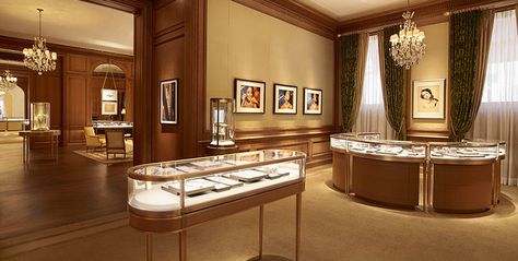 New York Mansion, Luxury Jewelry Shop, Watch Room, Jewelry Store Interior, Luxury Jewelry Store, Jewelry Store Design, Jewellery Shop Design, Retail Jewelry, Jewellery Showroom