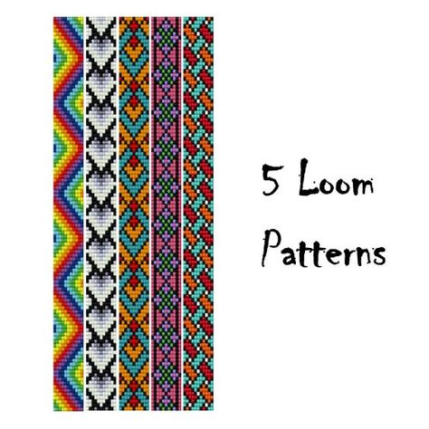 5 Loom Bead Patterns Bracelet, Ethnic Seed Beading Patterns, - Inspire  D1D #BeadingPatterns #BeadPatternIdeas #PerlerBeadPatternsIdeas #SimplePerlerBeadPatternsIdeas Simple Bead Loom Patterns, Free Native Beading Patterns, Seed Beading Patterns, Bead Loom Designs Free Pattern, Beaded Loom Patterns, Seed Bead Loom Patterns Free, Bead Patterns Bracelet, Bead Loom Bracelets Patterns, Beaded Loom Bracelets