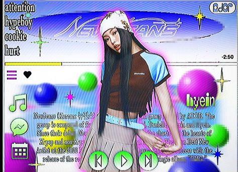 #hyein #newjeans #nwjns #kpop #icon #pfp #aesthetic #cybercore Newjeans 2000s Aesthetic, Kpop 2000s Aesthetic, Kpop Cybercore Icons, Frutiger Aero Kpop, Y2k New Jeans, Newjeans Y2k, Cybercore Pfp, Cyberghetto Aesthetic, Aesthetic Cybercore