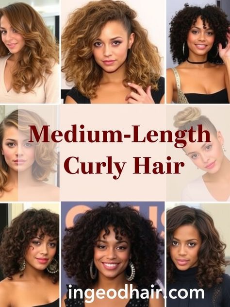 Discover the beauty of medium-length curly hair! Embrace your curls with fun styles, tips, and inspiration. #CurlyHair #MediumLengthCurls #HairInspo Medium Length Curls, Medium Length Curly Hair, Medium Length, Hair Inspo, Curly Hair, The Beauty, Cool Style, Curly Hair Styles, Hair