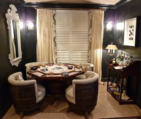 Tracker Home Decor Media Room Paint Colors, Bourbon Room, Parlor Room, Media Room Design, Home Bar Rooms, Poker Room, Man Room, Flex Room, Room Paint Colors