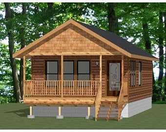 Cottage House Design, Cottage House Designs, Small Cabin Plans, Granny Pod, Small Cottage Homes, Shed To Tiny House, Small House Floor Plans, Apartment Floor Plans, Cabin House Plans