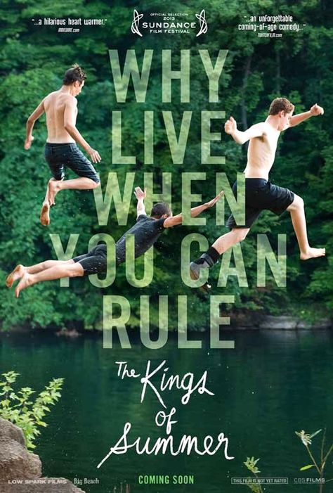 Love everything in this movie poster | The Kings of Summer The Kings Of Summer, Summer Movie, I Love Cinema, Plakat Design, Sundance Film Festival, Sundance Film, The Kings, Film Posters, Coming Of Age