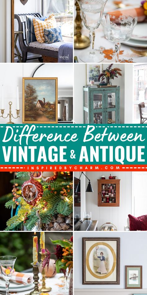 Do you know your way around an antique shop or are you a vintage fan? Yes, there is a difference between vintage and antique finds, even if both can build beautiful decor schemes. In this post, we’ll dive into what each means and discover ways to integrate both vintage and antique pieces into your home. Antique Decor Ideas, Decorating With Antiques Ideas, Decorating With Antiques, 50s Decor, Midcentury Interior, Diner Decor, Vintage Vignettes, Vintage Fan, Different Design Styles