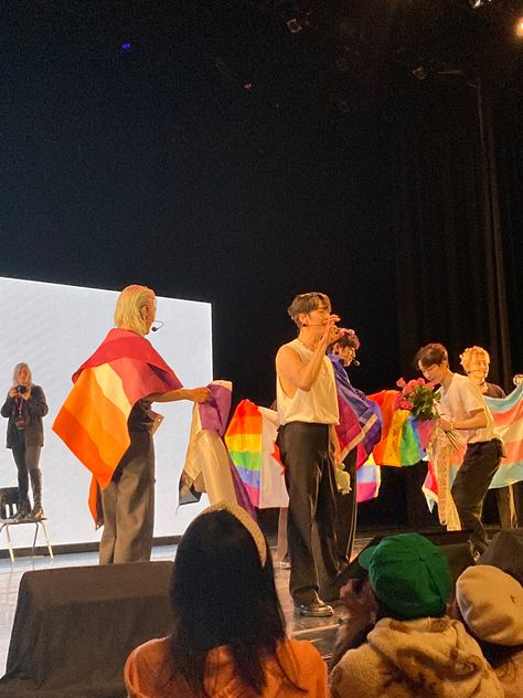 Onlyoneof Group Photo, Onlyoneof Concert, Comfort Place, K Meme, Fall In Luv, Indie Kids, Group Photos, Kpop Boy, Pride Flags