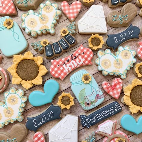 Jackie Arena on Instagram: ““I do BBQ” cookies for a wedding shower this past summer! LOVED this theme so much! Cutter & stencil shops tagged! #moonlightsweets…” I Do Bbq Wedding Shower Ideas, I Do Bbq Cookies Decorated, Bbq Cookies, Couples Bridal Shower Bbq Party Ideas, I Do Bbq Cookies, Couples Shower Bbq Theme, I Do Couples Shower Bbq, Bbq Cake, Bbq Theme