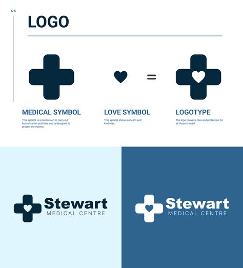 Stewart medical centre web design & brand identity Modern Healthcare Branding, Healthcare Branding Design, Medical Center Logo, Medical Brand, Healthcare Branding, Design Brand Identity, Medical Symbols, Web Design Graphic, Medical Logo