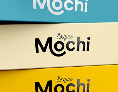 Mochi Branding, Desserts Branding, Mochi Brand, Mochi Packaging, Mochi Design, Boba Logo, Graphic Shapes Design, Cool Typography, Japanese Dessert