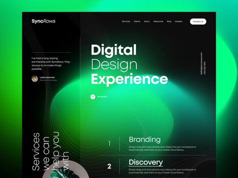 Web Design Glassmorphism, Web Design Agency Website, Web Agency Website Design, Glassmorphism Web Design, Tech Design Graphic, Gradient Website Design, Web Design 2022, Creative Web Design Layout, Creative Agency Website Design