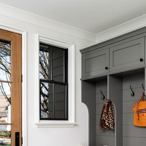 Woodshop QC on Instagram: "The mudroom: a space designed to catch life’s everyday messes.

Who says a mudroom can't be stylish just because it's a hidden space? Mudrooms can be functional, stylish, and well-organized, especially with custom-built storage, hooks for coats, hats, and purses.

Photo by: @joepurvisphotos

#mudroom #mudroomdesign #mudroomgoals #laundryroomgoals #dryingrack #laundryroom #homeorganization #woodshopqc #charlottenc #charlotte #interiordesign" Hooks For Coats, Mudroom Design, Room Goals, Storage Hooks, Drying Rack, Wood Shop, Space Design, Just Because, Laundry Room