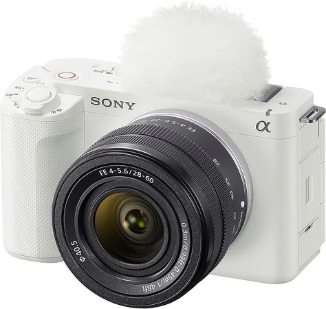 Sony Alpha ZV-E1 Full-Frame Interchangeable Lens Mirrorless Vlog Camera with 28-60mm Lens - White Body Vlog Camera, Standard Zoom Lens, Camera Prices, Capture Moments, Vlogging Camera, Home Camera, Sony Alpha, Depth Of Field, Hot Shoes