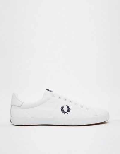 Fred Perry B6260 Howells Twill Shoe, from http://www.apacheonline.co.uk White Plimsolls, Fred Perry Shirt, Trend Fashion, Designer Clothes For Men, White Sneakers, Online Shopping Clothes, Sports Shirts, Latest Fashion Clothes, Converse Sneaker