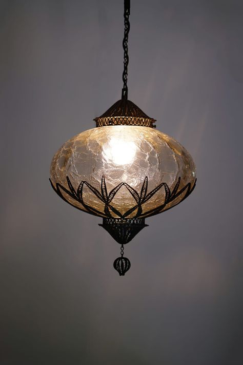 Dark Academia Ceiling Light, Living Room Pendant Lighting Ideas, Orangery Lighting, Modern Victorian Lighting, Arab Room, Gothic Chandelier, Hand Blown Glass Lighting, Art Deco Pendant Light, Dark Wood Bathroom