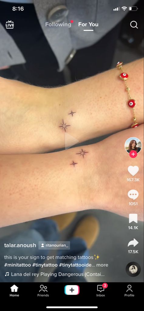 Lana Del Rey Tattoo, Matching Tattoos, Mini Tattoos, Tiny Tattoos, Lana Del Rey, Tatting, Tattoos