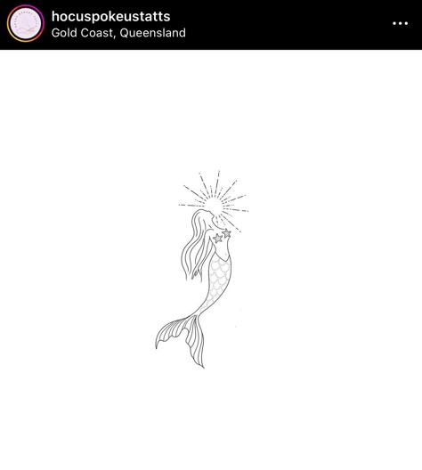 Celestial Mermaid Tattoo, Fine Line Mermaid Tattoo, Tiny Mermaid Tattoo, Mermaid Tattoo Ideas For Women, Sea Sketch, Small Mermaid Tattoo, Tattoo Turtle, Little Mermaid Tattoo, Siren Tattoo