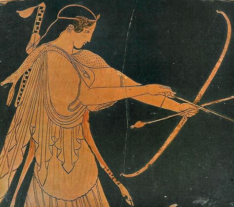 Artemis was worshiped by the Greeks under various appellations, to each of which belonged special characteristics. Thus she is known as the Arcadian, Ephesian and Brauronian Artemis, and also as Selene-Artemis: http://www.aworldofmyths.com/Greek_Gods/Artemis.html The Amazons Warriors, Artemis Symbol, Artemis Art, Amazon Woman, Amazons Women Warriors, Amazonian Warrior, Artemis Goddess, Greek Vase, Woman Warrior