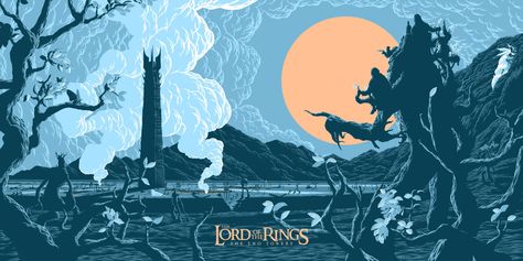 The Lord of the Rings The Two Towers by Matthew Florey Rowan Dan Mumford, Lord Of The Ring, Two Towers, Middle Earth Art, Lotr Art, Tolkien Art, French Paper, The Two Towers, Superman Wonder Woman