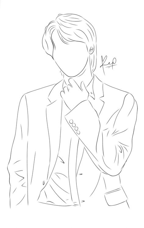 Jin Outline Drawing, Jin Bts Drawing, Bts Line Art Drawing, Jin Line Art, Bts Outline Drawing, Line Art Bts, Outline Sketches, Bts Line Art, Embroidered Canvas Art