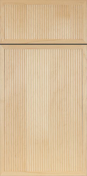 Maple Reeded Cabinet Door | S1010 Caldwell | WalzCraft Mullion Cabinet Doors, Beaded Cabinet, Slim Shaker Cabinet, Mdf Cabinet Doors, Cabinet Door Designs, Shaker Cabinet Doors, Veneer Door, Veneer Plywood, Contemporary Craftsman