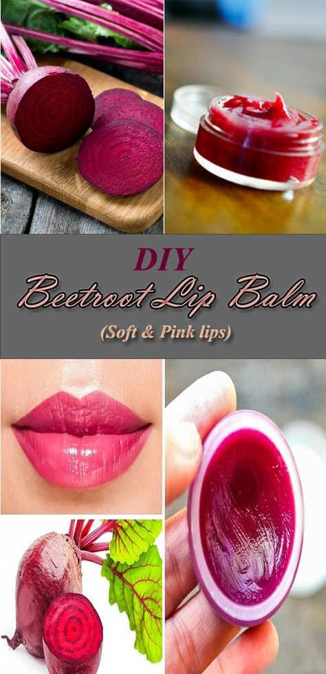 Homemade Beetroot lip Balm | How to Make Beetroot Lip Balm at Home Best Lip Balm For Pink Lips, Homemade Lip Balm Recipe How To Make, Home Made Lip Balm Recipe, How To Make Pink Lips Scrub, Homemade Beetroot Lip Balm, Diy Lip Mask For Pink Lips, Lip Care At Home, Natural Pink Lips Remedy, How To Make Natural Lip Balm