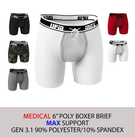 Underwear For Men manufacturers and sells premium men's underwear for medical applications where good support and lift is required or to secure incontinence pads to prevent embarrassing leakage. Every style and generation of our men’s underwear feature the same US patented and Intl patents pending adjustable pouch design made to isolate, comfort and support. Underwear For Men is the only brand of men’s underwear that truly offers both isolation and support. Male Incontinence, Prostate Surgery, Incontinence Pads, Pouch Design, Patient Education, Post Surgery, Medical Problems, Drawstring Pouch, Spending Money