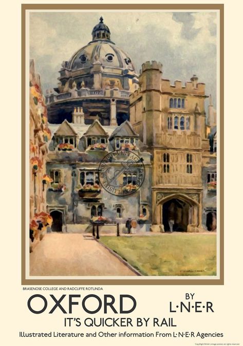 Oxford University Wallpaper, Oxford Poster, Oxford Aesthetic, Oxford Travel, Travel Gallery Wall, Oxford Comma, Oxford Uk, Art Prints Vintage, Transportation Poster