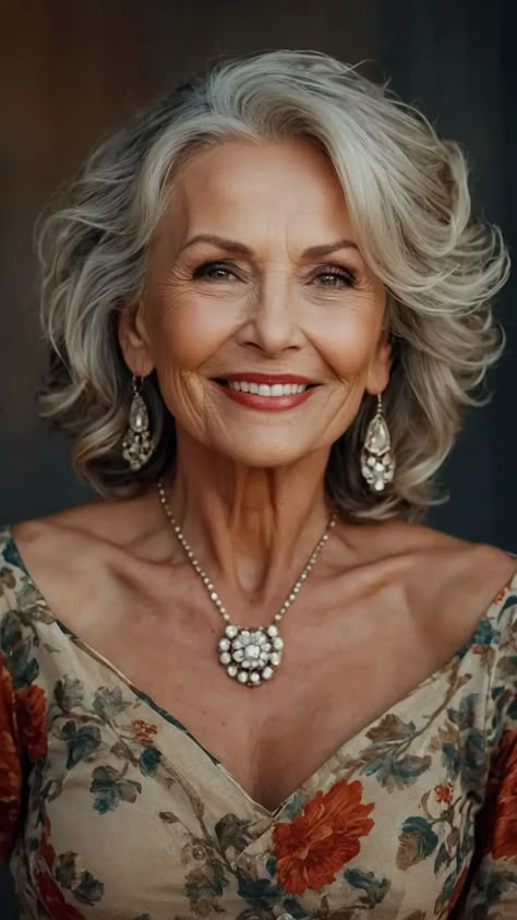 15 Layered Haircuts for Women Over 50: Because Fun Never Ages - Fads Grey Hair Makeup, New Haircuts For Women, Going Grey Gracefully, Layered Hair Ideas, Hair Ideas For Women, Short Haircuts For Older Women, Layered Haircuts For Women, Haircuts For Older Women, Hair Over 50