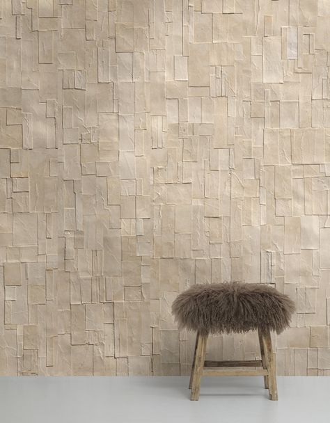 Arthur Shenk Wallpaper | Wallcovering Wall Fires, Look Wallpaper, Concrete Wallpaper, Unique Wallpaper, Wallpaper Decor, Decoration Inspiration, Burke Decor, 3d Wallpaper, Wall Treatments