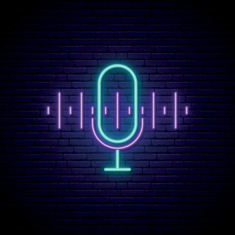 Podcast Neon sign. Podcast Neon Sign, Podcast Wallpapers, Podcast Sign, Podcast Background, Girly Logo Design, Podcast Icon, Girly Logo, Podcast Logo, Microphone Studio