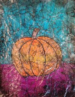 a faithful attempt: Wax Crayon Batik Style Pumpkins Crayon Batik, Style Batik, Tie Dye Patterns Diy, Black Crayon, Black Construction Paper, Liquid Watercolor, Wax Crayons, Prehistoric Art, Scratch Art