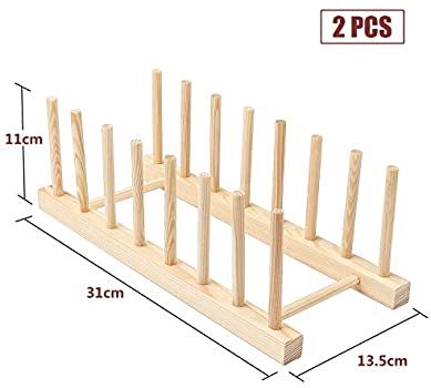 Wooden Plate Rack, Kitchen Cupboard Storage, Drying Rack Kitchen, Bamboo Shelf, Plate Storage, Plate Rack, Drawer Inserts, Wooden Plate, Cutlery Holder