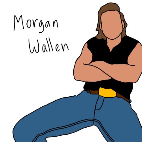 Morgan Wallen Clipart, Morgan Wallen Painting, Morgan Wallen Drawing, Hunting Wallpaper, Western Clipart, Country Jokes, Country Paintings, Morgan Wallen, Pong Table