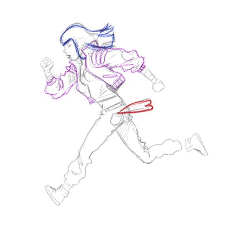 Girl Running Drawing Reference, Run Cycle Animation Reference, Girl Running Reference, Girl Running Drawing, Running Animation Reference, Running Drawing Reference, Running Pose Reference, Draw Running, Before And After Running