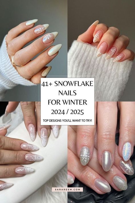 New Years French Tip Nails Sparkle, Short Elegant Christmas Nails, Sparkle Winter Nails, Nail Inspo Almond Winter, Elegant Christmas Nails Classy, Chrome Winter Nails, Sparkle Christmas Nails, Winter Nail Designs Classy, Elegant Holiday Nails